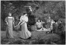 Exposition décennale.- Le jardin des hespérides 1900年博 デセンナーレ展覧会 － 「エスペリス － 夕べの娘たちの庭」