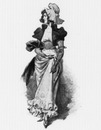 Au Vieux Paris.Marchande du XVIIIe siècle.1900年博 「古いパリ」にて 18世紀の女商人