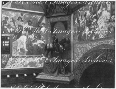La Bosnie-Herzégovine.- Cavalier et grande frise.1900年博 ボスニア・ヘルツェゴビナ館 － 騎士と大フリーズ