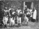 Explorations et explorateurs du siècle.- Types divers des peuples africains.Types de guerriers abyssins.1900年博 探検と探検家たち － アフリカのさまざまな種族 アビシニアの兵士たち