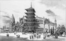 Le Panorama du tour du monde.(Facade principale.) 1900年博 世界一周のパノラマ（正面ファサード）