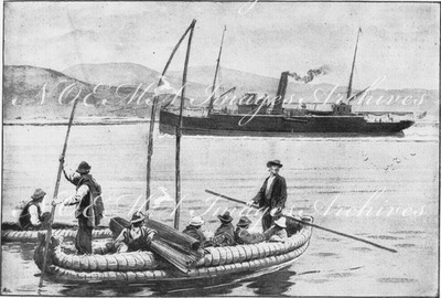 Explorations et explorateurs.- Le lac de Chucuito ou Titicaca.1900年博 探検と探検家たち － チチカカ湖