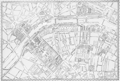 Plan général de l'Exposition de 1900.(D'après les documents officiels.) 1900年博 1900年博覧会場全図（公式資料より）