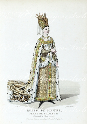 イザボー ド バヴィエール シャルル六世王妃 Isabeau De Baviere Femme De Charles Vi Noema Images Archives
