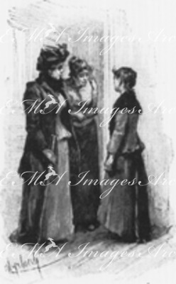 La littérature française au XIXe siècle.Illustration de <<Scrupule>>: nouvelle de P.Bourget.1900年博 19世紀のフランス文学 － P・ブールジェ作の小説「ためらい」から、挿絵