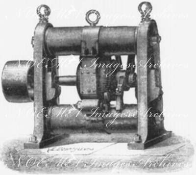 Machine dynamo-électrique construite par M.Gramme.1900年博 グラム氏作の電気発電機