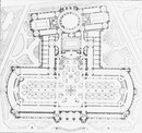 Plan définitif du Grand Palais des Champs-Elysées.1900年博 シャン＝ゼリゼのグラン・パレの最終図面