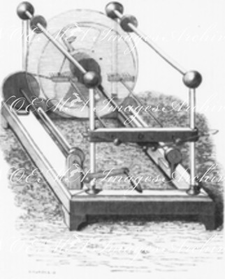 La physique et les physiciens.Machine électrique de Holtz.1900年博 物理と物理学者たち ホルツの電気機械