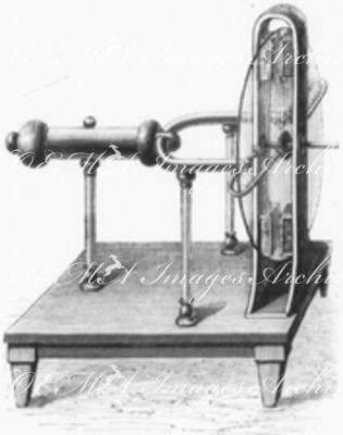 La physique et les physiciens.Machine électrique de Ramsden.1900年博 物理と物理学者たち ラムスデンの電気機械