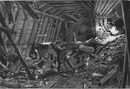 L'industrie de la houille.- Recherche des victimes d'une explosion de grisou.1900年博 炭鉱業 － 坑内ガス爆発の犠牲者を探索する