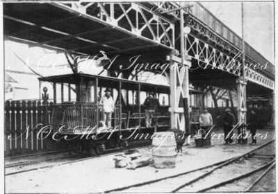 Avant l'ouverture.- 2.Les voitures du chemin de fer électrique.1900年博 開幕前 － 2.電車の車両