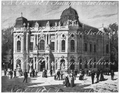 Le Pavillon de l'empire d'Autriche.- Vue d'ensemble.1900年博 オーストリア帝国館 － 全景