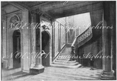 Le Palais des souverains en 1900.- Grand vestibule et escalier.1900年博 1900年の君主の館 － 大玄関ホールと階段