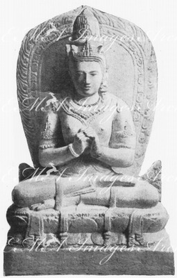 Statue du Bouddha.1900年博 仏像