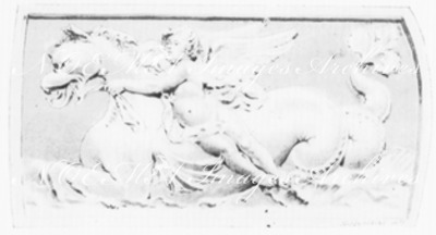 Génie et hippogriffe.(Bas-relief.) 1900年博 「天才とヒッポグリフ」（レリーフ）