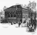 Le restaurant roumain.Vue d'ensemble.1900年博 ルーマニアのレストラン － 全景