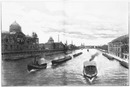 "Les pavillons étrangers sur la rive gauche de la Seine.- (Etat des constructions, octobre 1899.)" 1900年博 セーヌ左岸の各国展示場 － （1899年10月時点の工事進展状況）