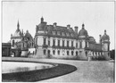 Le chateau de Chantilly.- Facade nord.1900年博 シャンティー城 － 北側壁