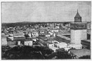 "La Tunisie.- Vue générale de Tunis, prise de Dar-el-Bey." 1900年博 チュニジア － ダル・エル・ベイから見たチュニスの全景