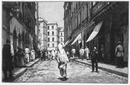 La rue Bab-Azoum à Alger.1900年博 アルジェのバブ・アズーム通り