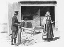 La vie aux chantiers de l'Asie russe.- Boulanger et cuisiniere.1900年博 アジア・ロシア館建設現場での日常 － パン屋と女料理人