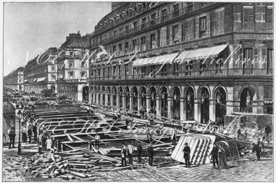 "Le métropolitain municipal.- La station du Louvre, rue de Rivoli." 1900年博 パリ市地下鉄 － リヴォリ通りのルーヴル駅