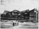 Le Palais des mines et de la métallurgie.- Montage du grand hall octogonal.1900年博 炭鉱と製鉄業館 － 八角形の大ホール棟上げ