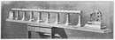 Le Palais de l'optique.- Maquette en platre de la lunette et du sidérostat.1900年博 光学器械館 － 望遠鏡とシデロスタットの石膏模型