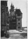 Au débouche de la porte Saint-Michel.1900年博 サンミッシェル門の出口