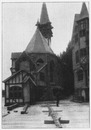 Le chevet de Saint-Julien.1900年博 聖ジュリアン教会の後陣