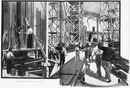 Au Grand Palais.- Les travaux de la coupole centrale.1900年博 グラン・パレにて － 中央ドームの工事