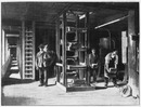 Les briques.- 1.Séchoir et monte-charge.1900年博 レンガ － 1.乾燥機とリフト