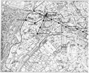 La métropolitain municipal.- Partie nord-ouest du trace.1900年博 パリ市地下鉄 － 北西部分の路線