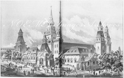Le Palais sibérien.- (Parc du Trocadéro).1900年博 シベリア館 － （トロカデロ会場）