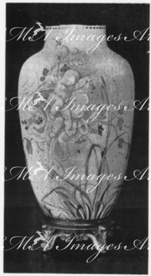 Vase de Saigon.- Décor de M.Aug.Rodin (1884).1900年博 サイゴンの壺 － ロダン氏による意匠 （1884年）