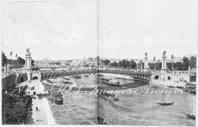 Le pont Aléxandre III.1900年博 アレクサンドル3世橋