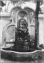 Aux Invalides.- Fontaine d'applique.1900年博 アンヴァリッド会場 － 記念噴水