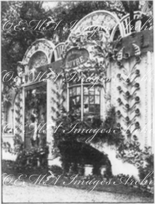 Aux Invalides.- La cour des grands magasins.1900年博 アンヴァリッド会場 － 百貨店の中庭