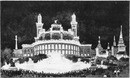 Les fêtes de l'Exposition.Le Trocadéro embrase.1900年博 博覧会での催し物 照明に輝くトロカデロ会場