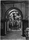 Le Palais de l'Algérie.Fontaine et galeries du rez-de-chaussée.1900年博 アルジェリア館 1階の噴水とギャラリー － 工芸の間