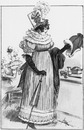 La mode et le costume à travers le siècle (1800 à 1830).Une parisienne en 1810.1900年博 モードとコスチュームの世紀（1800年から1830年まで） 1810年のパリジェンヌ