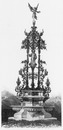 Le Pavillon de Monaco.- La grande corbeille d'azalées.1900年博 モナコ館 － アザレアの大きな植え込み