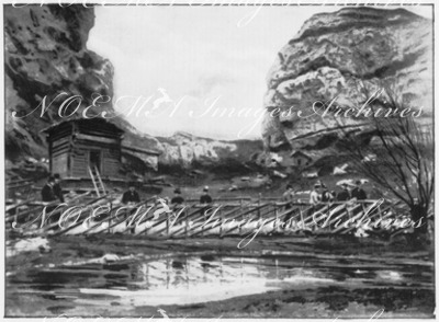 Au village suisse.- La vallée et le paturage.1900年博 スイス村 － 谷と牧草地