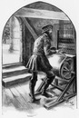 "Eugène Gonnet, carillonneur du Village suisse." 1900年博 スイス村にて カリヨン奏者のウージェーヌ・ゴネ