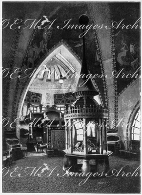 L'Exposition de la Finlande.- Sous l'abside.1900年博 フィンランド館 － 後陣の下