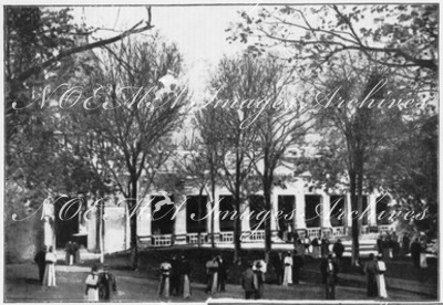 Facade latérale.1900年博 建物側面
