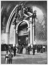 L'Exposition décennale au Grand Palais.- Le palier supérieur de l'escalier d'honneur.1900年博 グラン・パレで開催されたデセンナーレ展覧会 「名誉階段」の踊り場