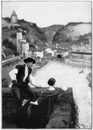 Grand Palais.- Contemplation: Un dimanche à Fribourg.1900年博 グラン・パレの展示 － 「眺める2人 － フライブルグの日曜日」
