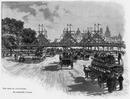 Les voies de circulation.La passerelle d'Antin.1900年博 交通路 ダンタン小橋