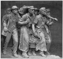La porte monumentale.- La frise des ouvriers(Fragment).1900年博 記念門 － 労働者たちのフリーズ（部分）